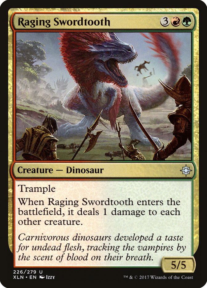 Raging Swordtooth [Ixalan] | PLUS EV GAMES 
