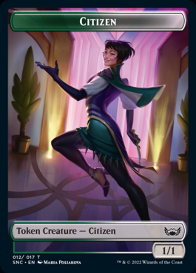 Plant // Citizen Double-sided Token [Streets of New Capenna Commander Tokens] | PLUS EV GAMES 