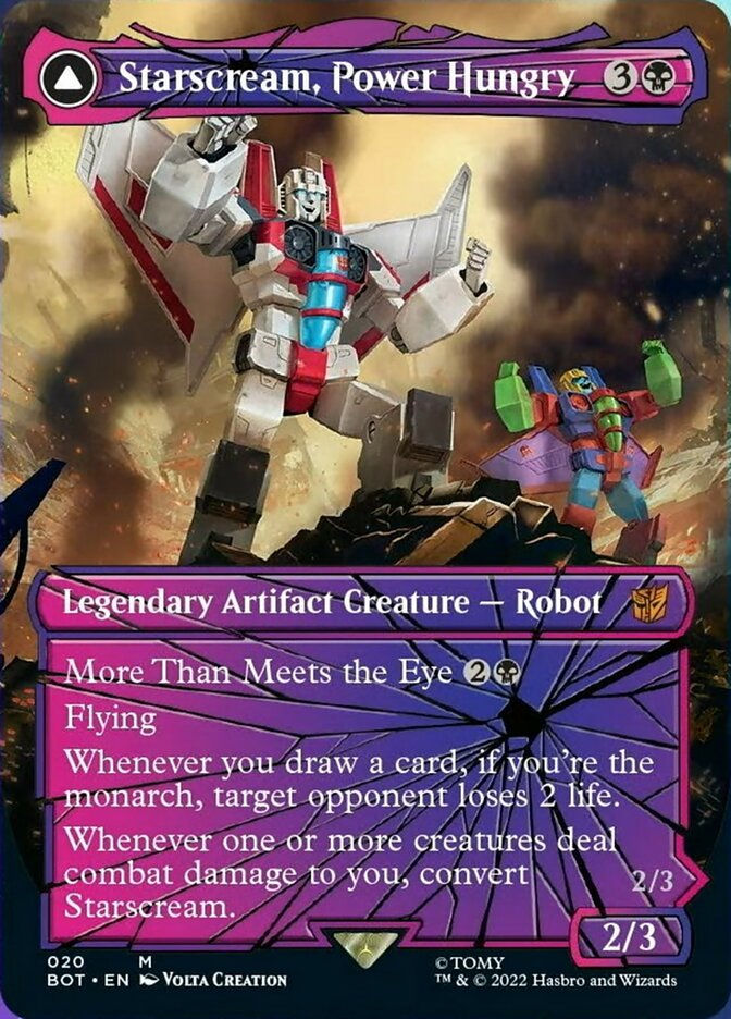 Starscream, Power Hungry // Starscream, Seeker Leader (Shattered Glass) [Universes Beyond: Transformers] | PLUS EV GAMES 