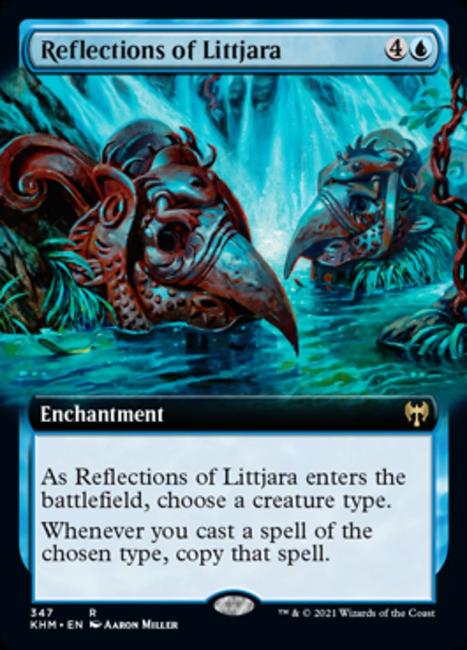 Reflections of Littjara (Extended Art) [Kaldheim] | PLUS EV GAMES 