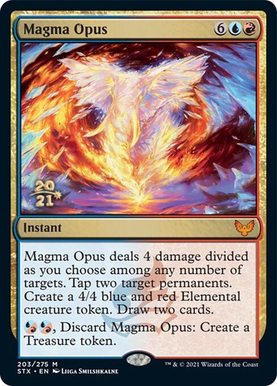 Magma Opus [Strixhaven: School of Mages Prerelease Promos] | PLUS EV GAMES 