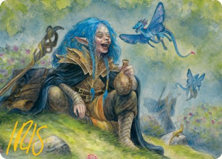 Feywild Trickster Art Card (Gold-Stamped Signature) [Dungeons & Dragons: Adventures in the Forgotten Realms Art Series] | PLUS EV GAMES 