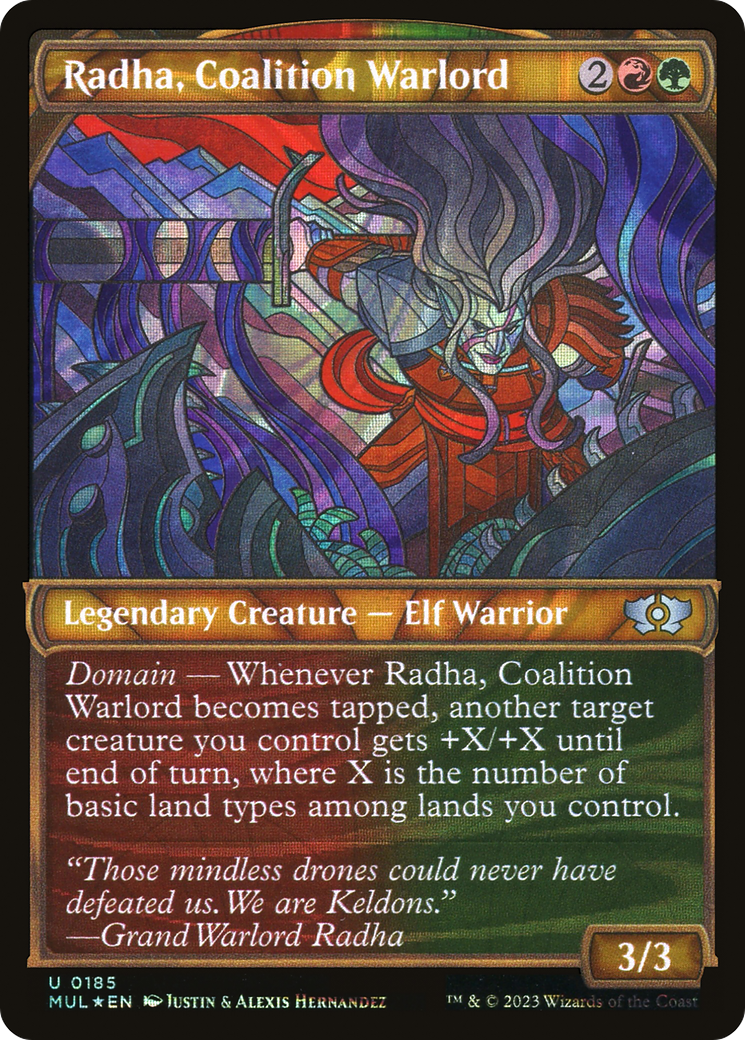 Radha, Coalition Warlord (Halo Foil) [Multiverse Legends] | PLUS EV GAMES 