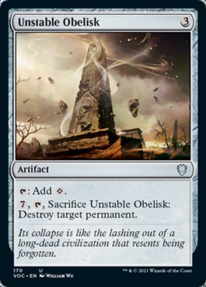 Unstable Obelisk [Innistrad: Crimson Vow Commander] | PLUS EV GAMES 