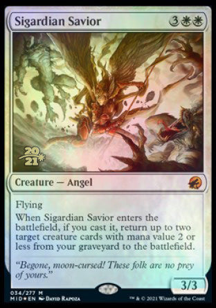 Sigardian Savior [Innistrad: Midnight Hunt Prerelease Promos] | PLUS EV GAMES 