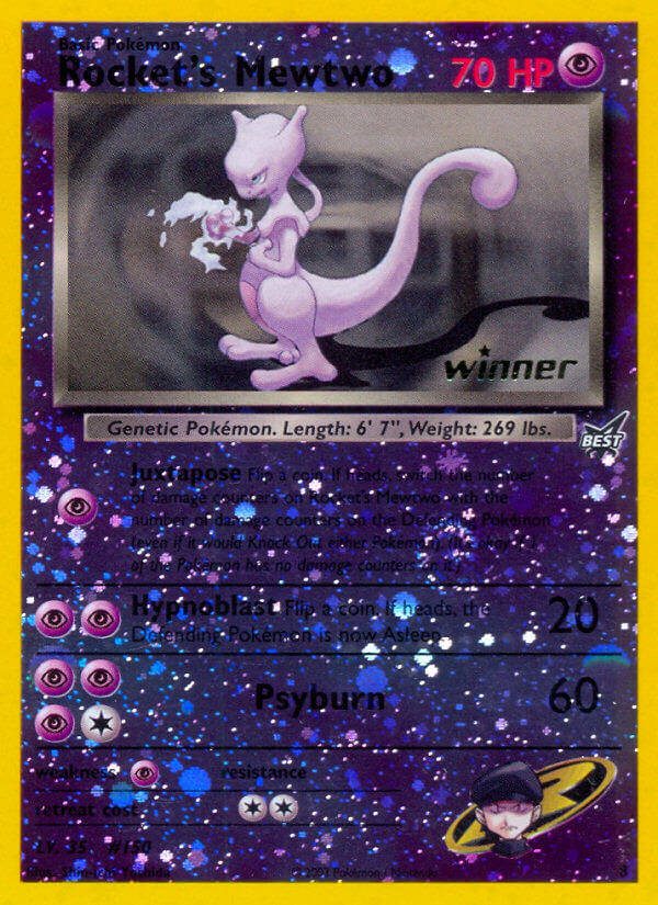 Rocket's Mewtwo (8) (Winner) [Best of Promos] | PLUS EV GAMES 