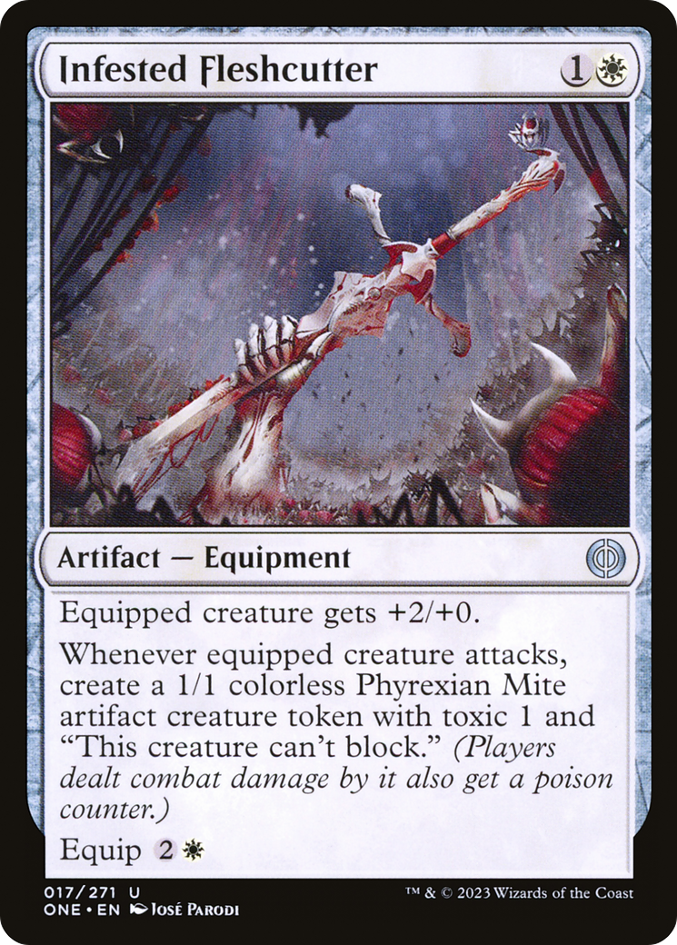 Infested Fleshcutter [Phyrexia: All Will Be One] | PLUS EV GAMES 
