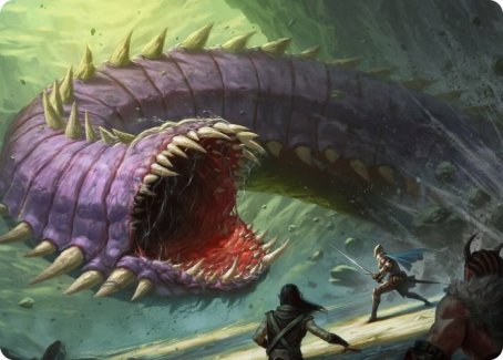 Purple Worm Art Card [Dungeons & Dragons: Adventures in the Forgotten Realms Art Series] | PLUS EV GAMES 