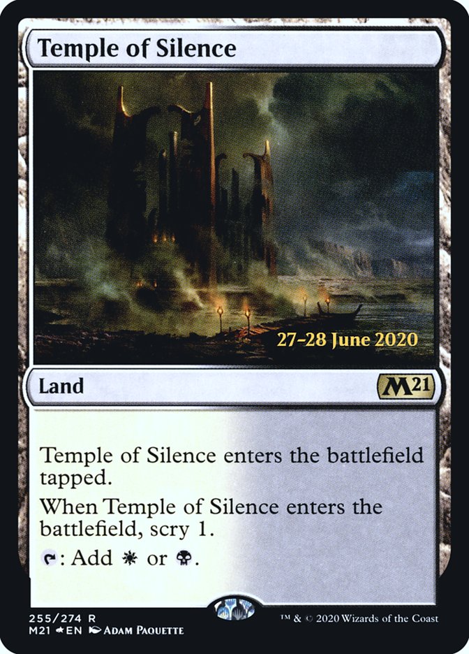 Temple of Silence  [Core Set 2021 Prerelease Promos] | PLUS EV GAMES 