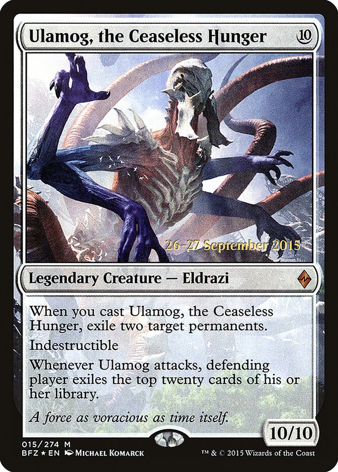 Ulamog, the Ceaseless Hunger  [Battle for Zendikar Prerelease Promos] | PLUS EV GAMES 