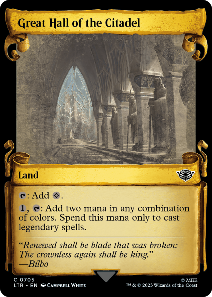 Great Hall of the Citadel [The Lord of the Rings: Tales of Middle-Earth Showcase Scrolls] | PLUS EV GAMES 