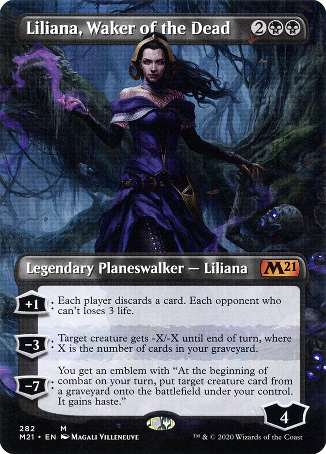 Liliana, Waker of the Dead (Borderless) [Core Set 2021] | PLUS EV GAMES 