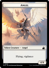 Bird // Angel (0003) Double-Sided Token [Ravnica Remastered Tokens] | PLUS EV GAMES 