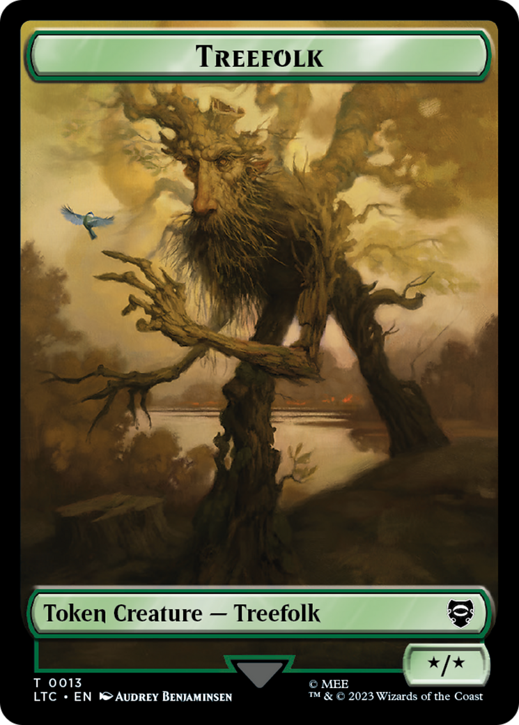 Treefolk // Food Token [The Lord of the Rings: Tales of Middle-Earth Commander Tokens] | PLUS EV GAMES 