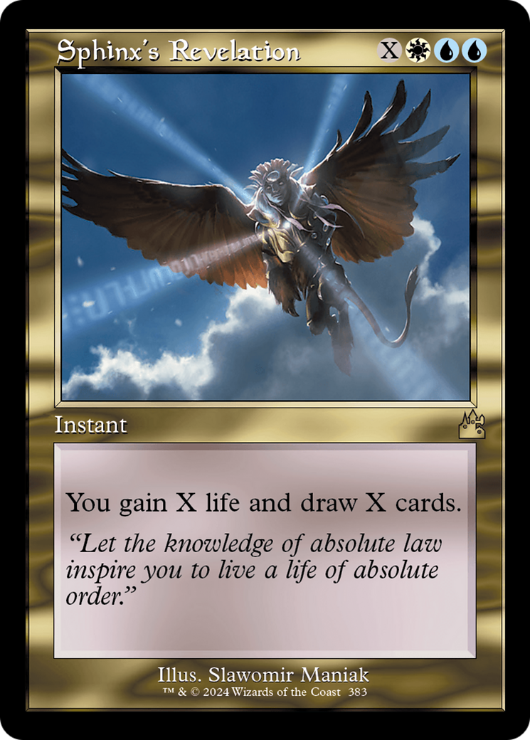 Sphinx's Revelation (Retro Frame) [Ravnica Remastered] | PLUS EV GAMES 