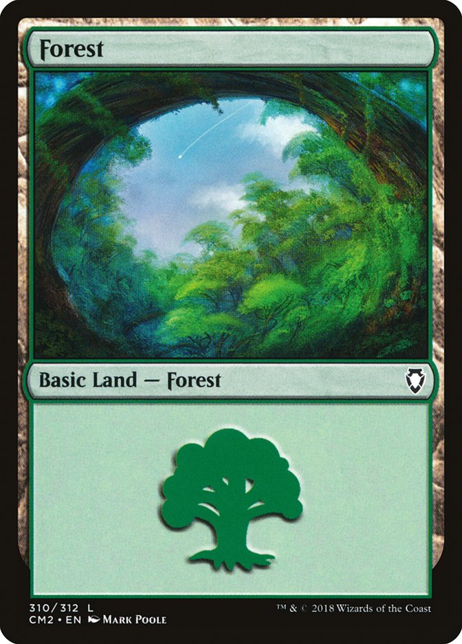 Forest (310) [Commander Anthology Volume II] | PLUS EV GAMES 