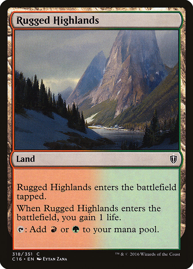 Rugged Highlands [Commander 2016] | PLUS EV GAMES 