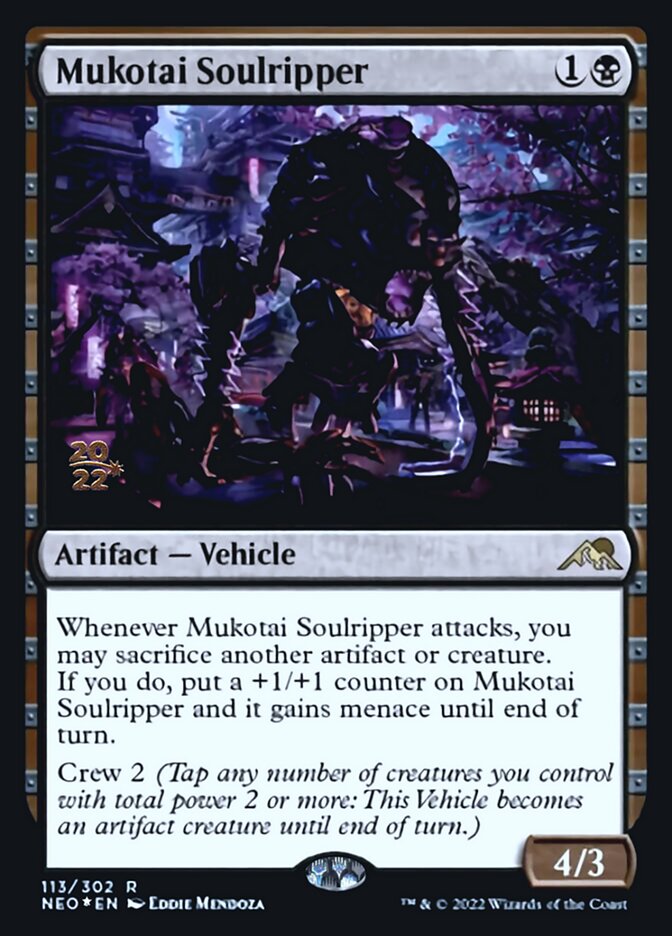 Mukotai Soulripper [Kamigawa: Neon Dynasty Prerelease Promos] | PLUS EV GAMES 