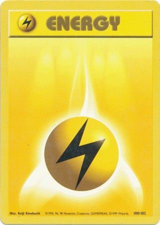 Lightning Energy (100/102) [Base Set] | PLUS EV GAMES 