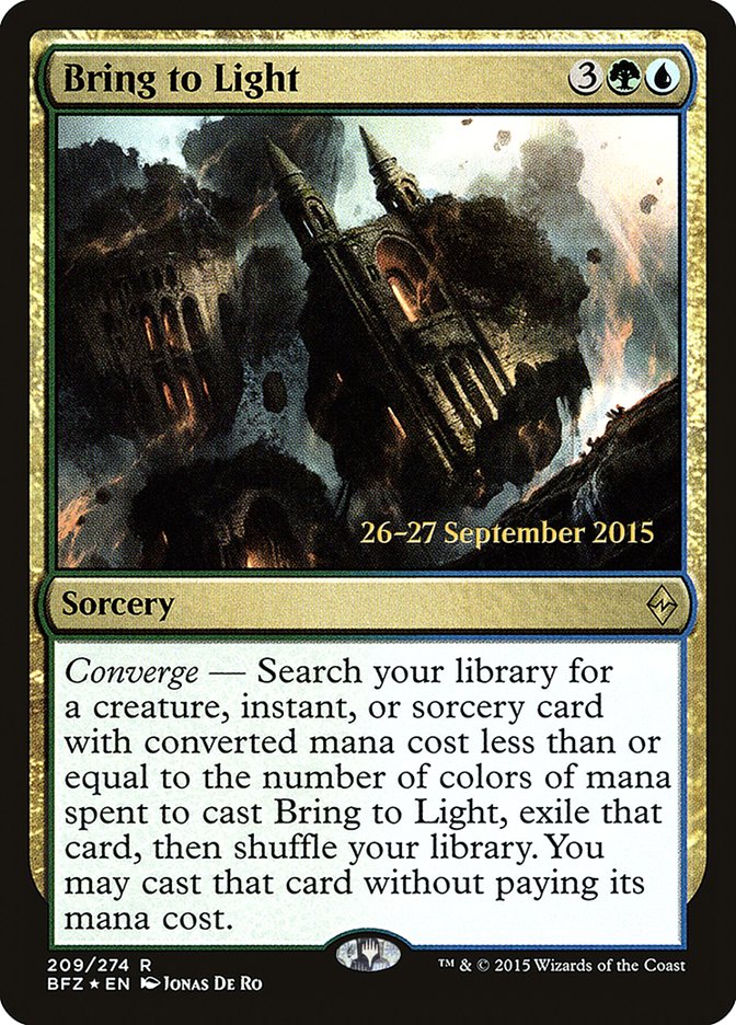 Bring to Light  [Battle for Zendikar Prerelease Promos] | PLUS EV GAMES 