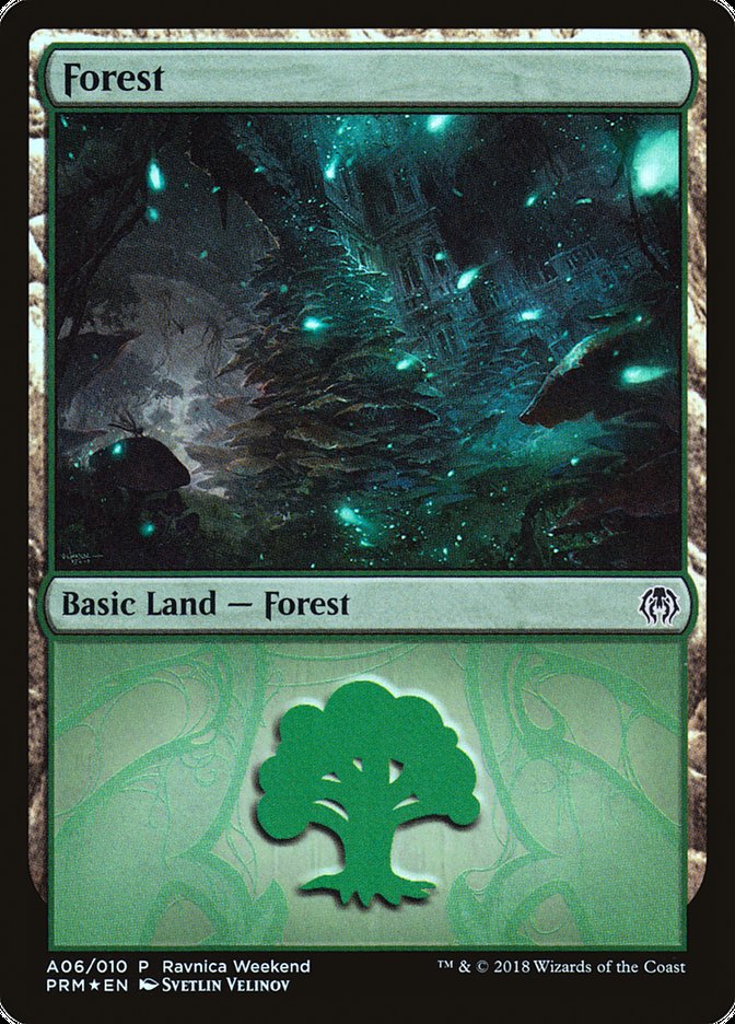 Forest (A06) [Guilds of Ravnica Ravnica Weekend] | PLUS EV GAMES 