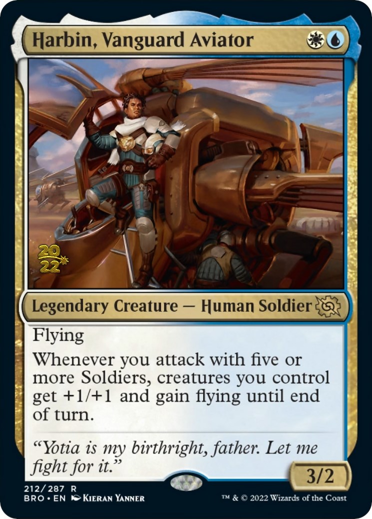 Harbin, Vanguard Aviator [The Brothers' War: Prerelease Promos] | PLUS EV GAMES 