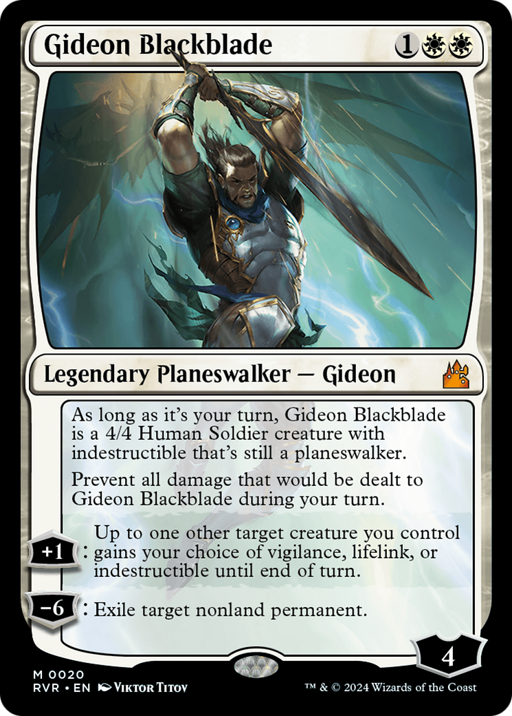 Gideon Blackblade [Ravnica Remastered] | PLUS EV GAMES 