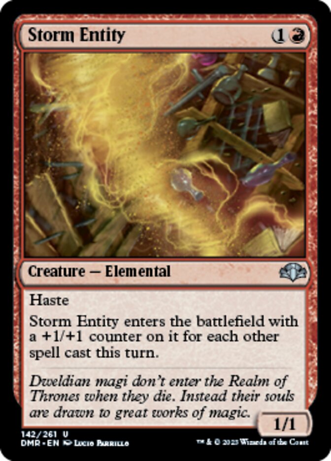 Storm Entity [Dominaria Remastered] | PLUS EV GAMES 