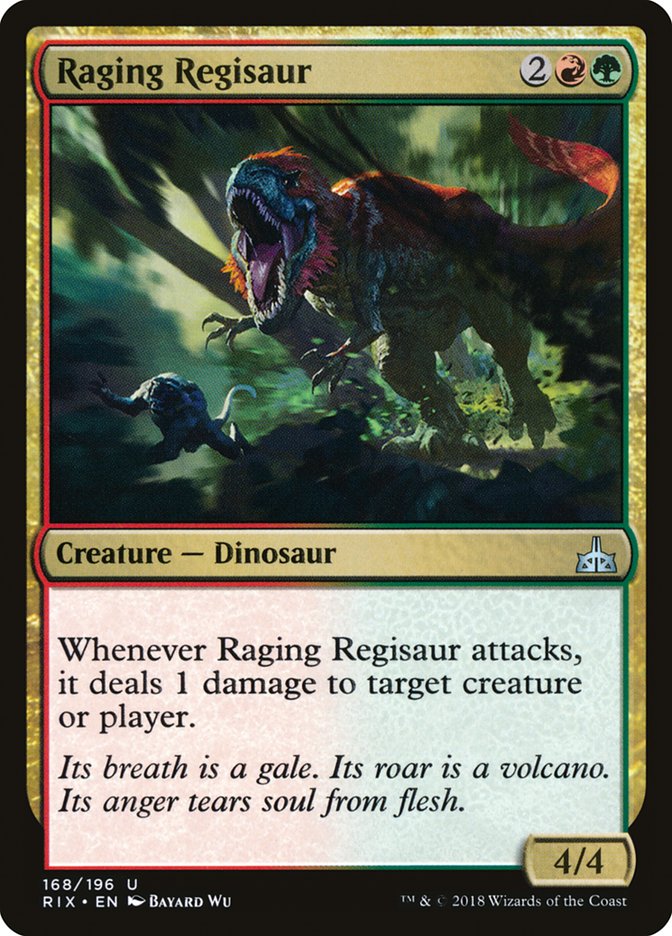 Raging Regisaur [Rivals of Ixalan] | PLUS EV GAMES 