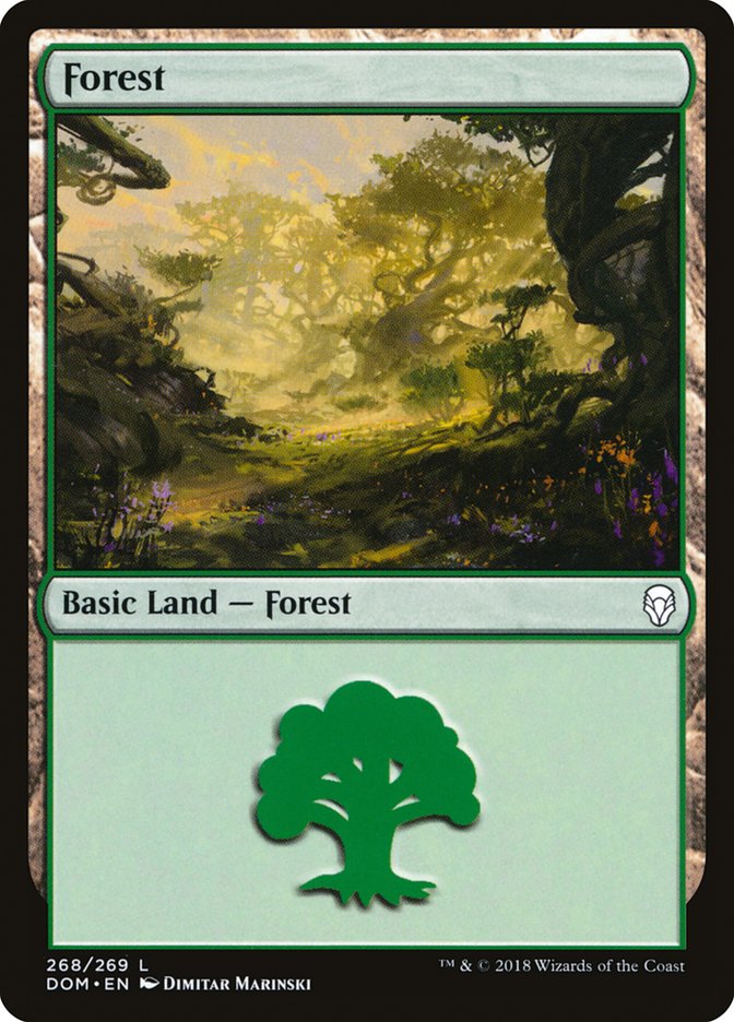 Forest (268) [Dominaria] | PLUS EV GAMES 