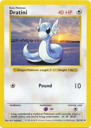 Dratini (26/102) [Base Set (Shadowless)] | PLUS EV GAMES 