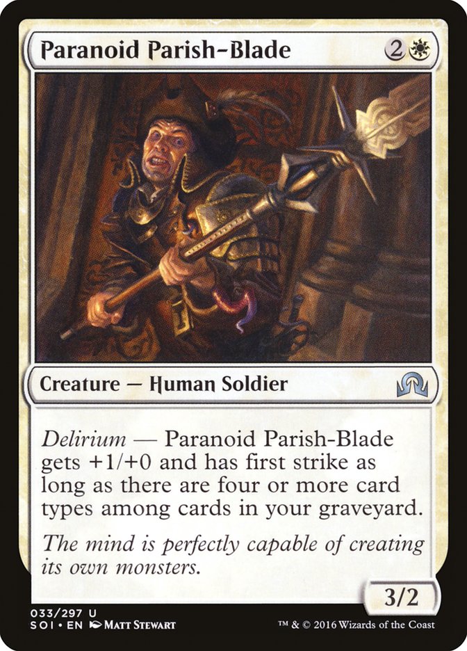 Paranoid Parish-Blade [Shadows over Innistrad] | PLUS EV GAMES 