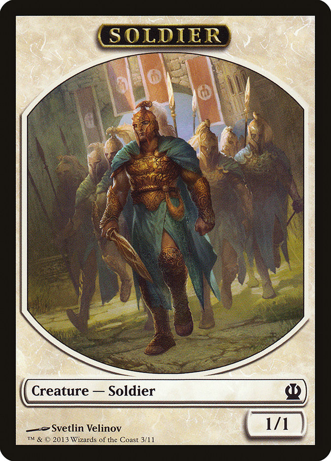 Soldier (3/11) [Theros Tokens] | PLUS EV GAMES 