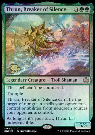 Thrun, Breaker of Silence [Phyrexia: All Will Be One Prerelease Promos] | PLUS EV GAMES 