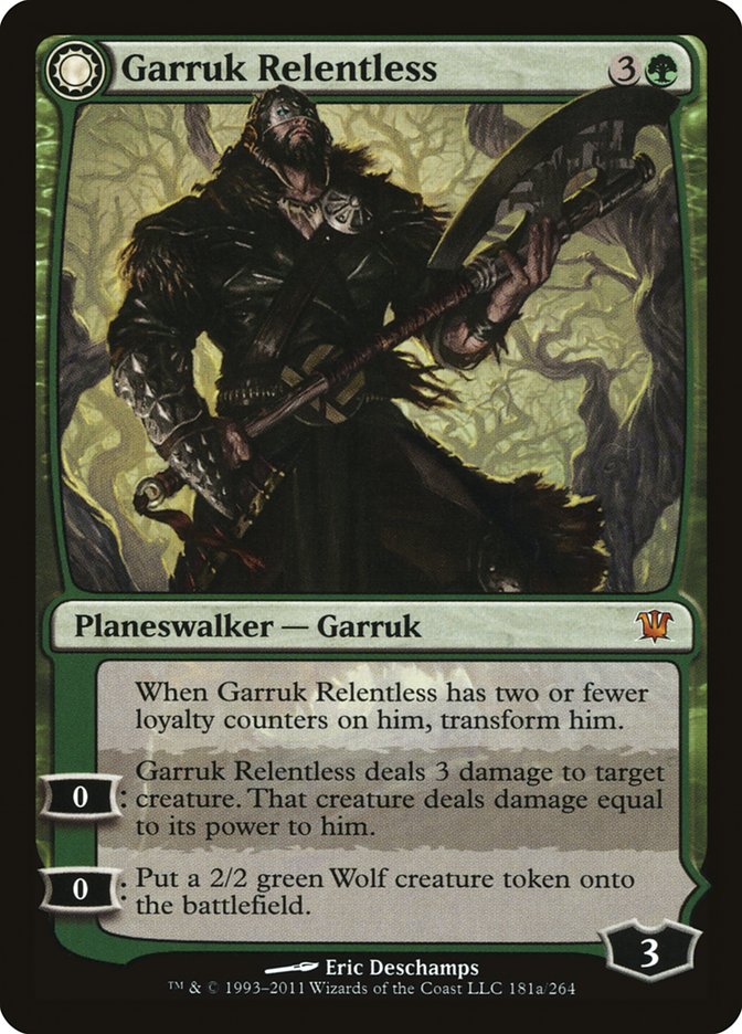 Garruk Relentless // Garruk, the Veil-Cursed [Innistrad] | PLUS EV GAMES 