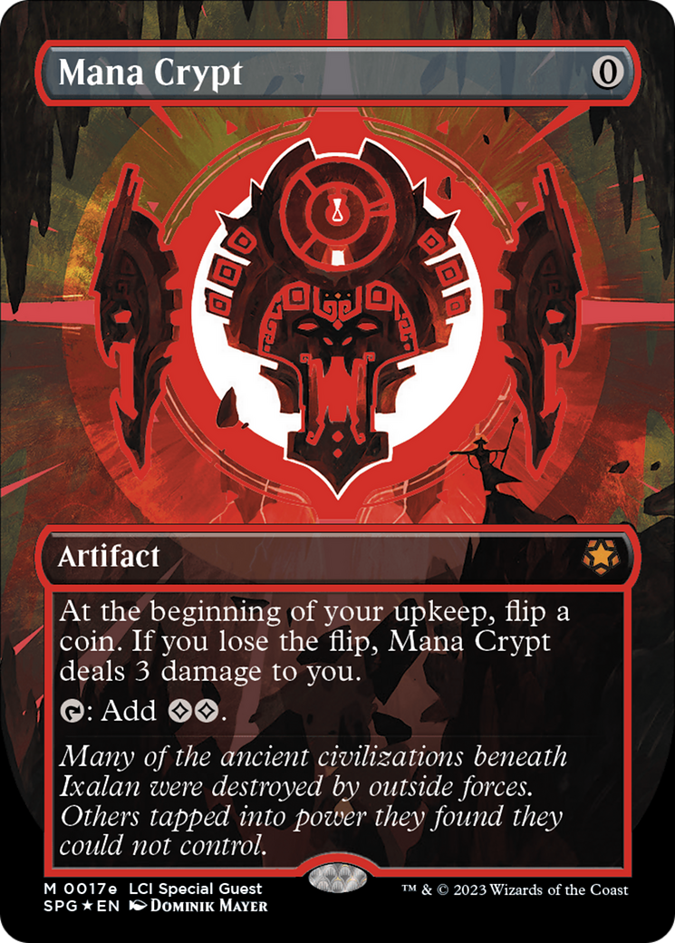 Mana Crypt (0017e) (Borderless) [The Lost Caverns of Ixalan Special Guests] | PLUS EV GAMES 
