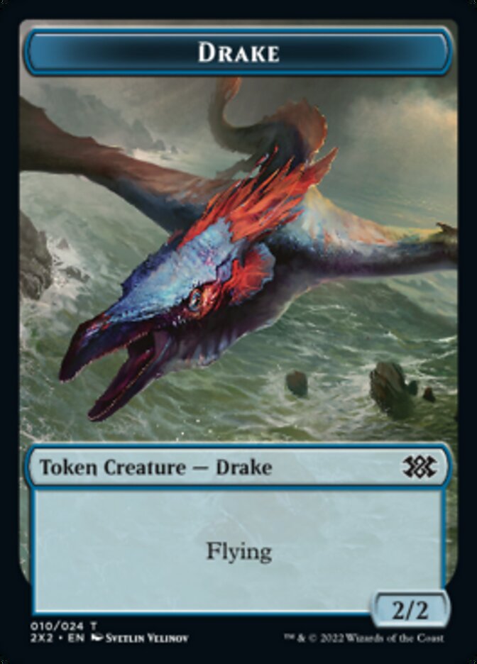 Drake // Eldrazi Scion Double-sided Token [Double Masters 2022 Tokens] | PLUS EV GAMES 