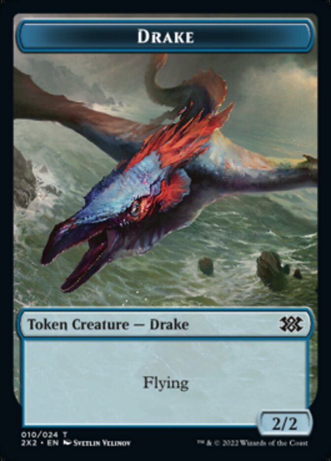 Drake // Treasure Double-sided Token [Double Masters 2022 Tokens] | PLUS EV GAMES 