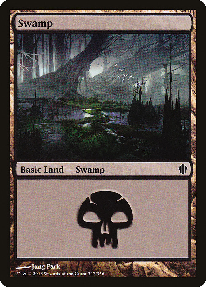 Swamp (347) [Commander 2013] | PLUS EV GAMES 