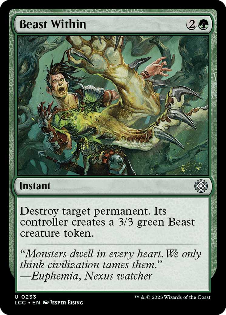 Beast Within [The Lost Caverns of Ixalan Commander] | PLUS EV GAMES 