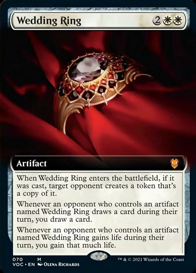 Wedding Ring (Extended) [Innistrad: Crimson Vow Commander] | PLUS EV GAMES 