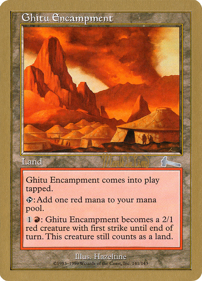 Ghitu Encampment (Mark Le Pine) [World Championship Decks 1999] | PLUS EV GAMES 