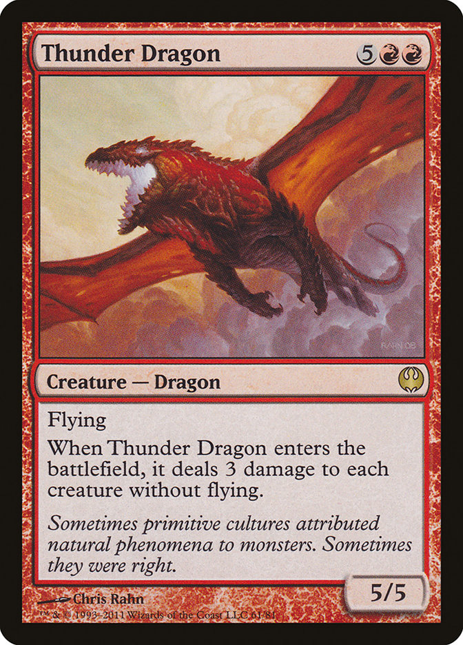 Thunder Dragon [Duel Decks: Knights vs. Dragons] | PLUS EV GAMES 