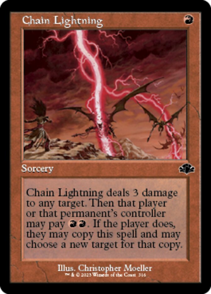 Chain Lightning (Retro) [Dominaria Remastered] | PLUS EV GAMES 