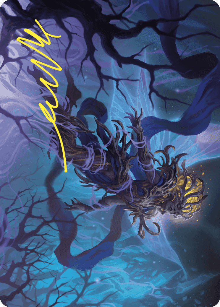 Sleep-Cursed Faerie Art Card (Gold-Stamped Signature) [Wilds of Eldraine Art Series] | PLUS EV GAMES 