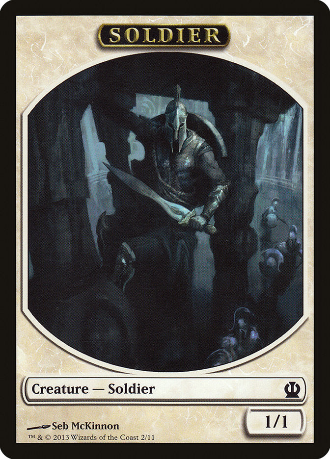 Soldier (2/11) [Theros Tokens] | PLUS EV GAMES 