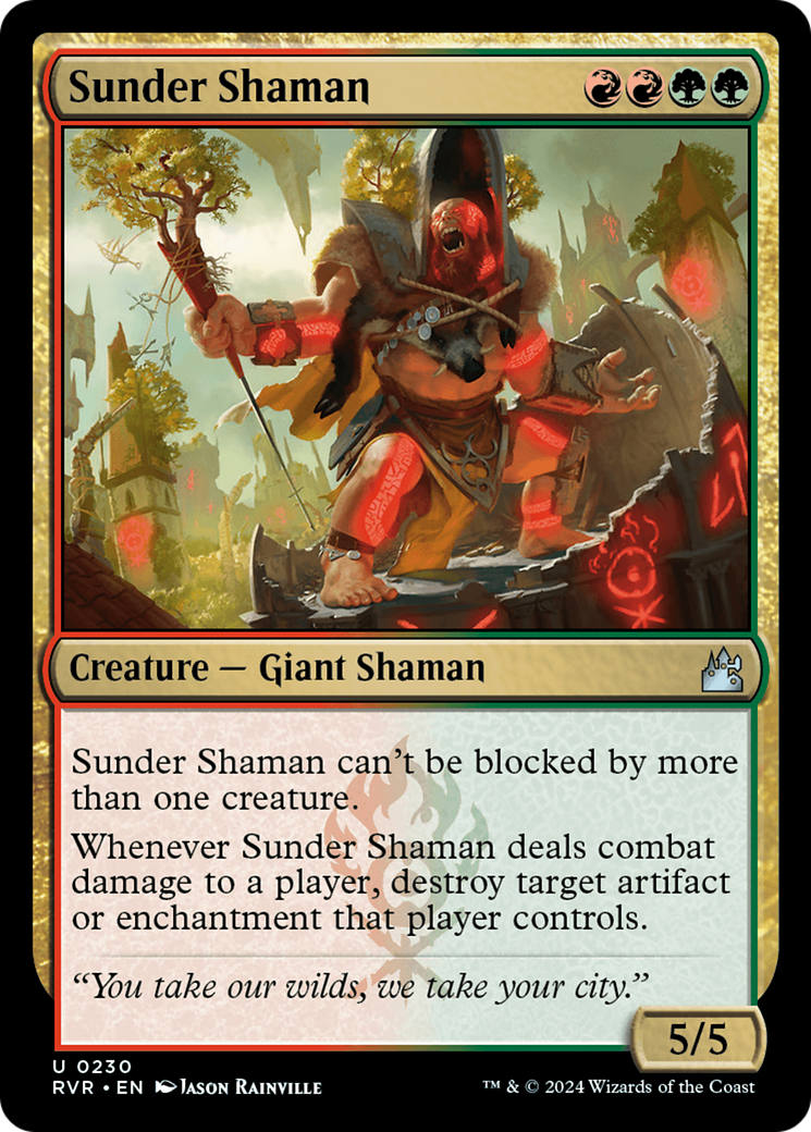 Sunder Shaman [Ravnica Remastered] | PLUS EV GAMES 