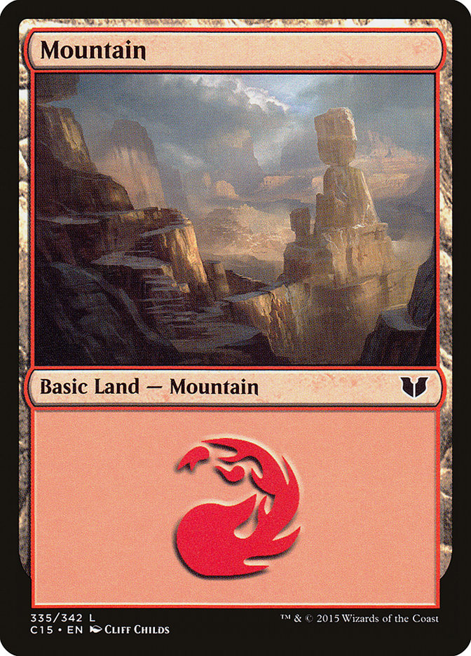 Mountain (335) [Commander 2015] | PLUS EV GAMES 