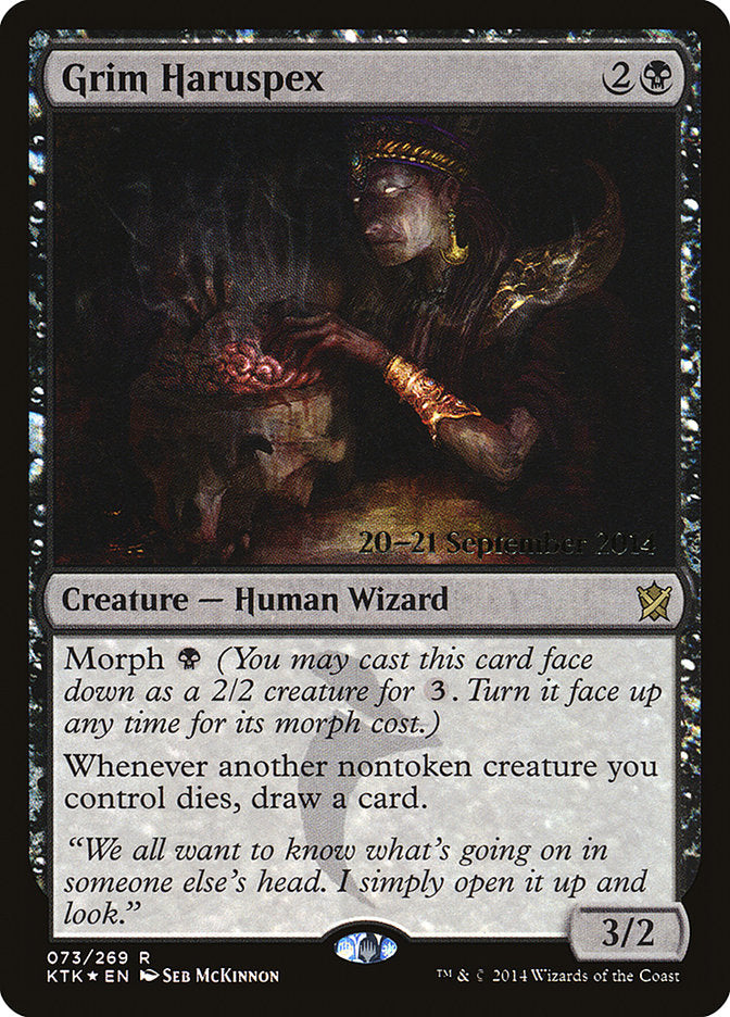 Grim Haruspex  [Khans of Tarkir Prerelease Promos] | PLUS EV GAMES 