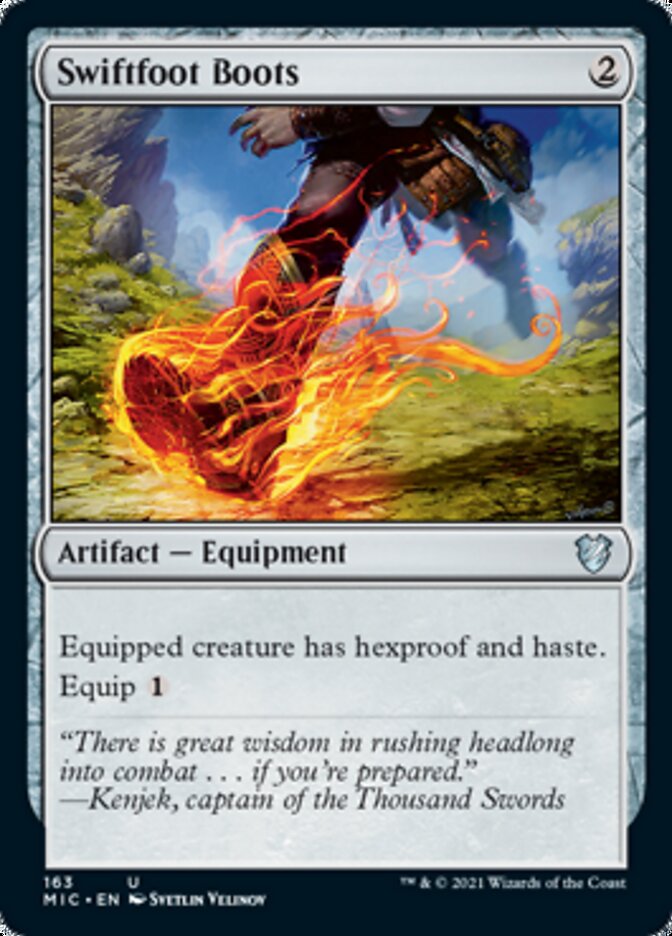 Swiftfoot Boots [Innistrad: Midnight Hunt Commander] | PLUS EV GAMES 